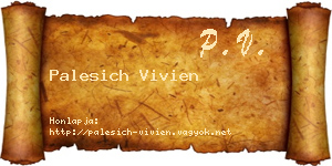 Palesich Vivien névjegykártya